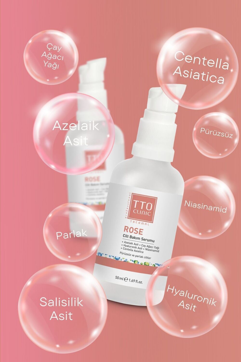 TTO Clinic Roze Cilt Bakım Serumu 50 ml - Görsel 3