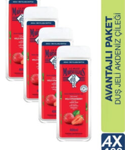 Le Petit Marseillais Akdeniz Çileği Duş Jeli 400 ml x4
