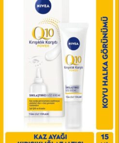 NIVEA Q10 Kırışıklık Karşıtı Göz Bakım Kremi 15ml, Şişkinlik,Koyu Halka Görünümü,Hyaluronik Asit,Kreatin