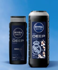 NIVEA MEN Erkek Deep Clean Banyo Ve Duş Jeli 500ml, Vücut Saç Yüz, Erkeksi Koku, Derinlemesine Temizlik - Görsel 2