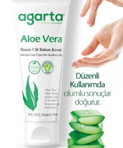 Agarta Doğal Aloe Vera Nemlendirici El Ve Vücut Bakım Kremi 75 ml - Görsel 3