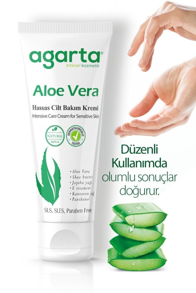Agarta Doğal Aloe Vera Nemlendirici El Ve Vücut Bakım Kremi 75 ml - Görsel 3