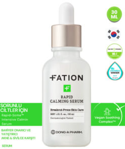 Fation Nosca9 Calming Serum Patentli Centella Asiatica + %3 Panthenol | Akne, ve Kızarıklık Karşıtı Yatıştırıcı Serum, 30ml
