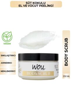 WOU World of Unique Milk Therapy Body Scrub Sıkılaştırıcı,Arındırıcı,Nemlendirici Vücut Peelingi 250