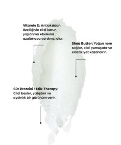 WOU World of Unique Milk Therapy Body Scrub Sıkılaştırıcı,Arındırıcı,Nemlendirici Vücut Peelingi 250 - Görsel 3