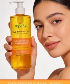 Agarta Tüm Cilt Tipleri Için Doğal Arındırıcı Yüz Yıkama Jeli Hassas 400 ml - Görsel 3