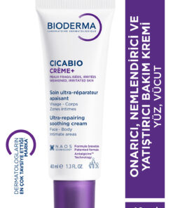 Bioderma Cicabio Cream+ Bebek, Çocuk, Yetişkin için Onarıcı Yüz ve Vücut Bakım Kremi 40ml