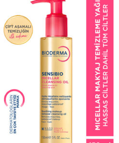 Bioderma Sensibio Micellar Cleansing Oil Hassas, Normal Ciltler Yağ Bazlı Yüz&Göz Makyaj Temizleyici 150 ML