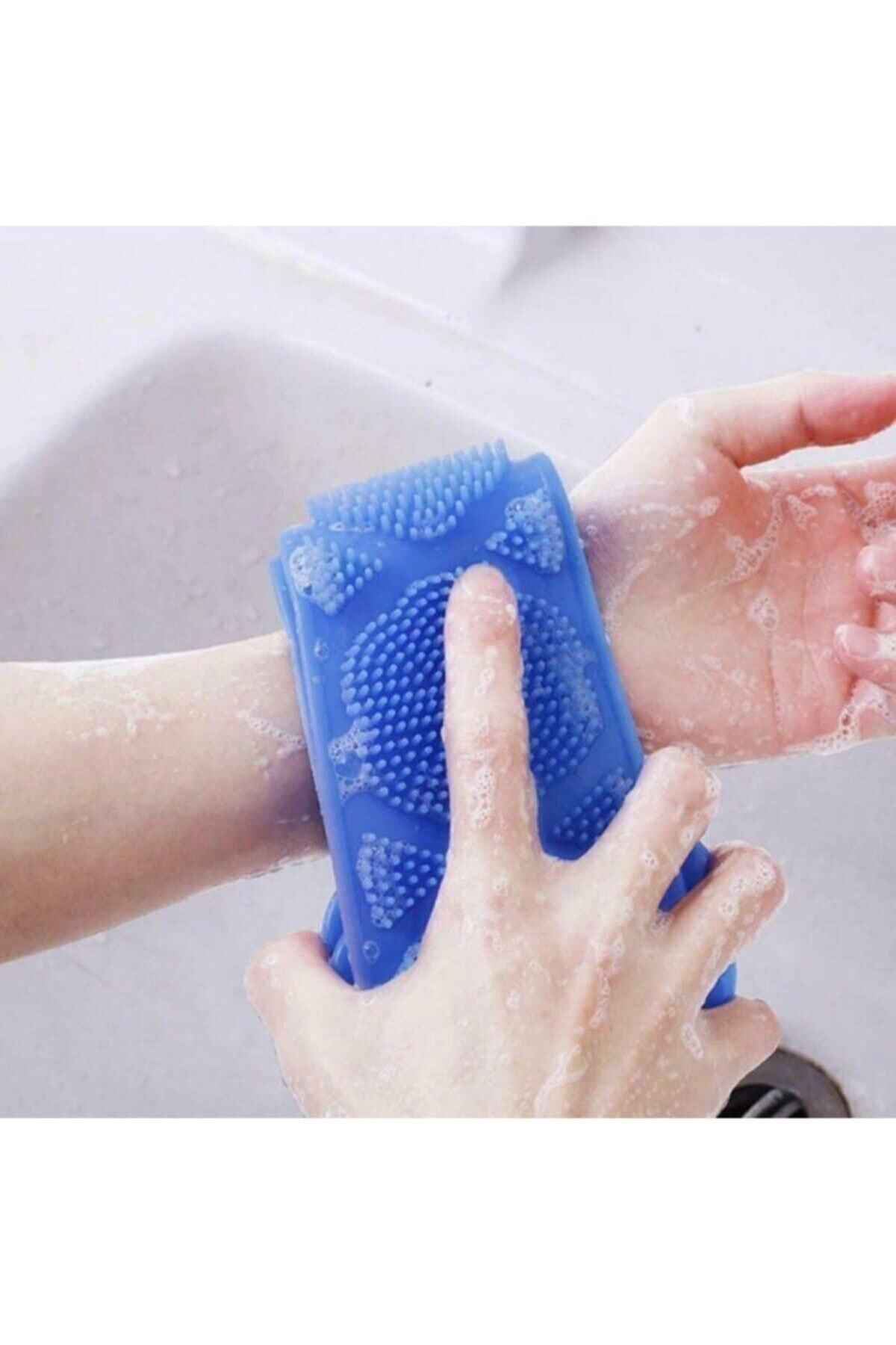 NEWSTORE HOME Çift Taraflı Çok Amaçlı Silikon Banyo Sırt Kesesi - Görsel 2