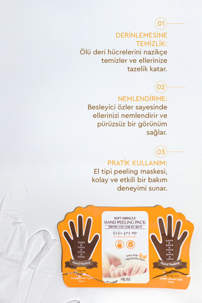 Mjcare Hand Peeling - Soyulan El Peeling Maskesi - Görsel 2