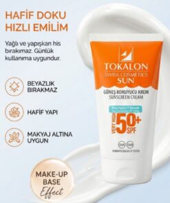 Tokalon Güneş Koruyucu Krem - Sunscreen Cream 50 Spf - 150 ml - Görsel 3