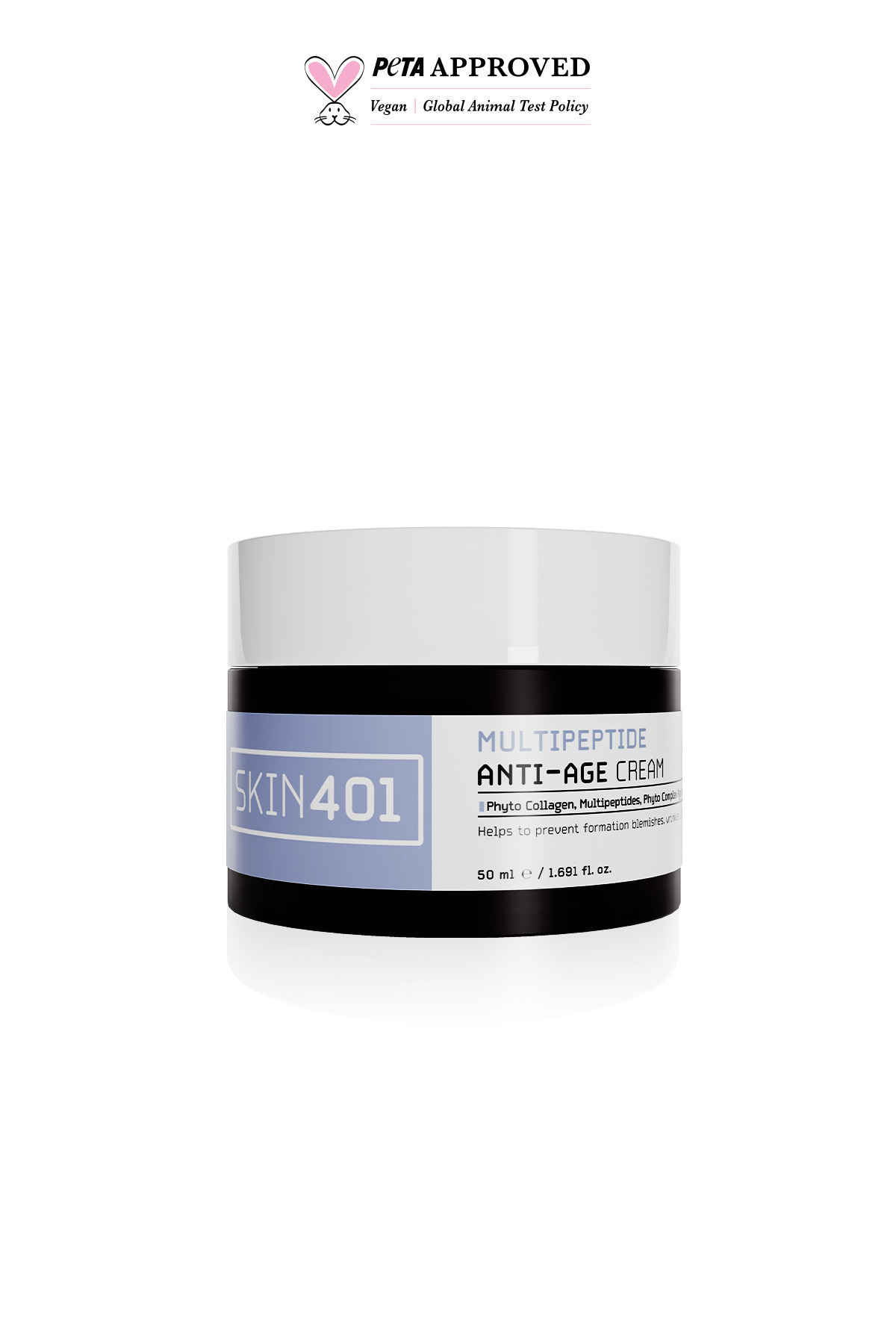 Skin401 Multipeptitler, Kolajen Ve Bakuchiol Ile Yaşlanma Ve Kırışıklık Karşıtı Bakım Kremi 50ml (SU BAZLI) - Görsel 2
