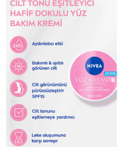 Alternative view of NIVEA Cilt Tonu Eşitleyici Yüz Kremi 100ml, SPF15 Güneş Koruyucu, 48 Saat Nemlendirici, Koyu Leke Görünümü