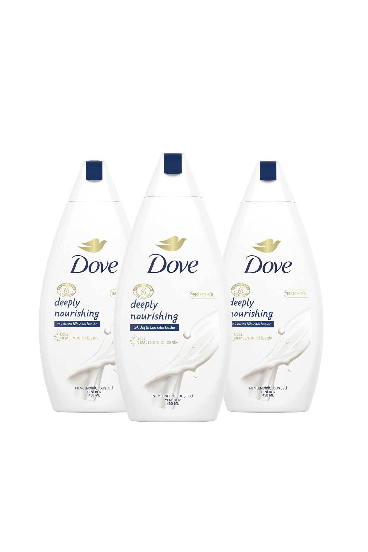 Dove Nemlendirici Duş Jeli Deeply Nourishing 450 ml X3 - Görsel 2