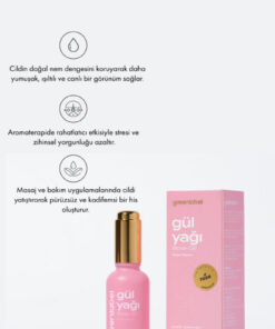 Green Label Dişil Enerjiyi Artıran Ve Cilt Bakımını Destekleyen Gül yağı 30ml - Görsel 3