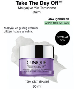 Clinique Take The Day Off™ Makyaj Ve Yüz Temizleme Balmı 30ml | Göz Ve Yüz Makyajı, Güneş Kremi, Kir