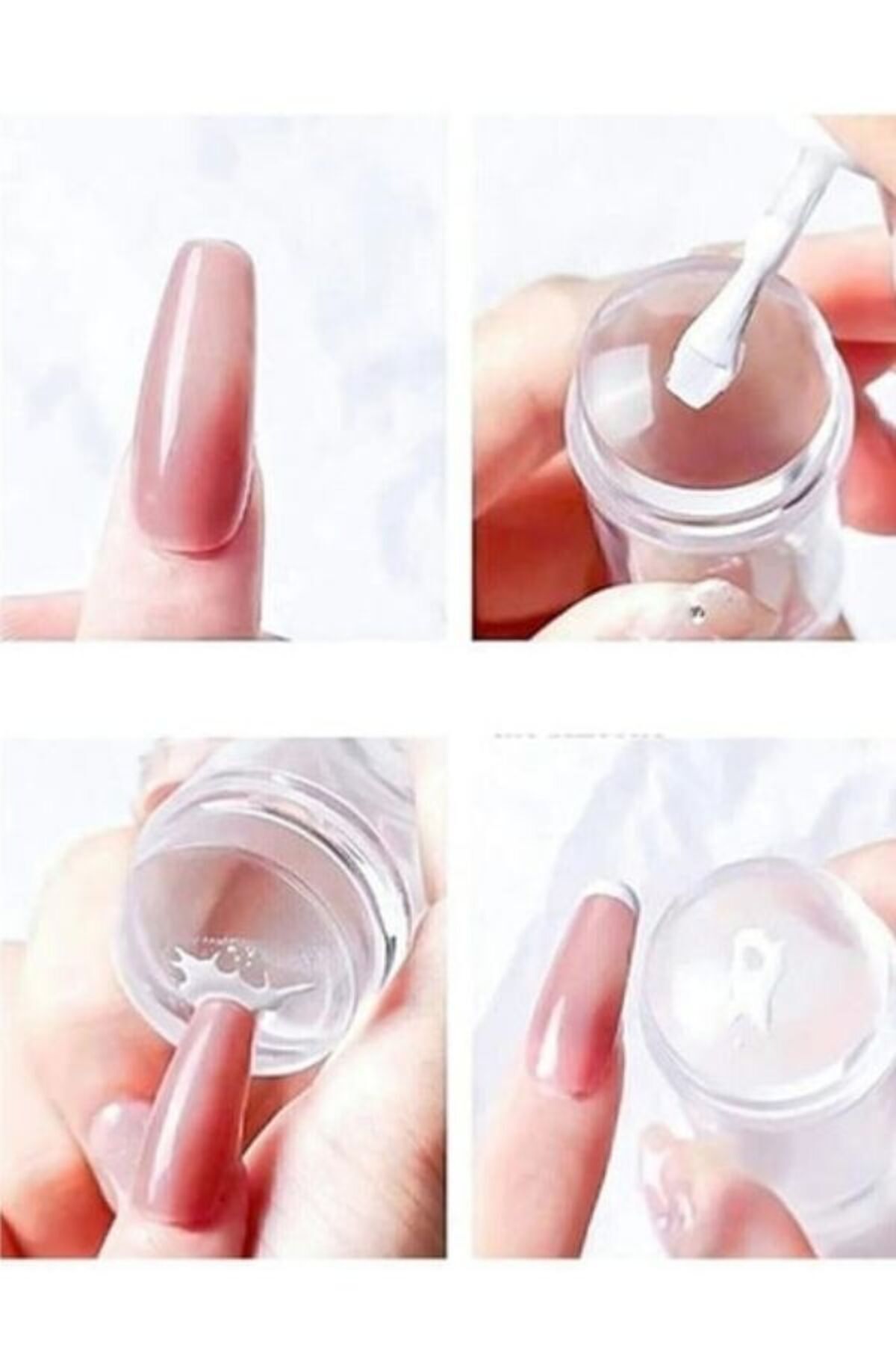 HİROS'H Professionel Kağıt Törpü 2 Adet 100/180 Nail Art Süsleme Seti Portakal Çubuğu ve French Aparatı - Görsel 3