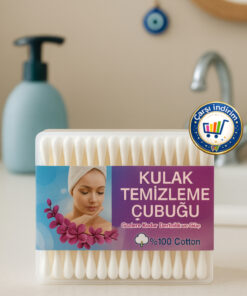 nistabolje 1 KUTU Kulak Temizleme Çubuğu Ekonomik Pamuklu Kulak Çöpü Pamuğu
