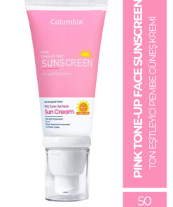 Columbia Pink Tone-Up Face Spf 50 Cilt Aydınlatıcı Ton Eşitleyici Pembe Yüz Güneş Kremi 50 ml Tüm Ciltler