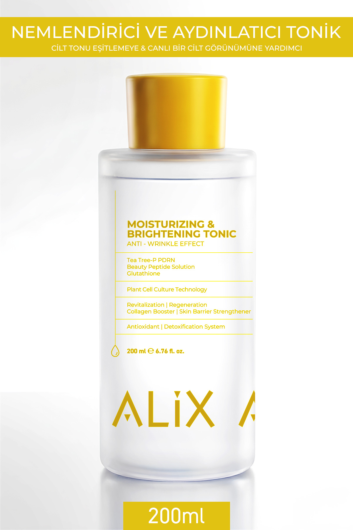 Alix Avien Aydınlatıcı ve Nemlendirici Etkili Tonik 200 ML - Moisturizing & Brightening Tonic