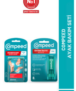 Compeed Sürtünme Önleyici Stick-Acıyı Hafifleten Hidrokolloid Ayak Koruma ve Yara Bandı Karma Set