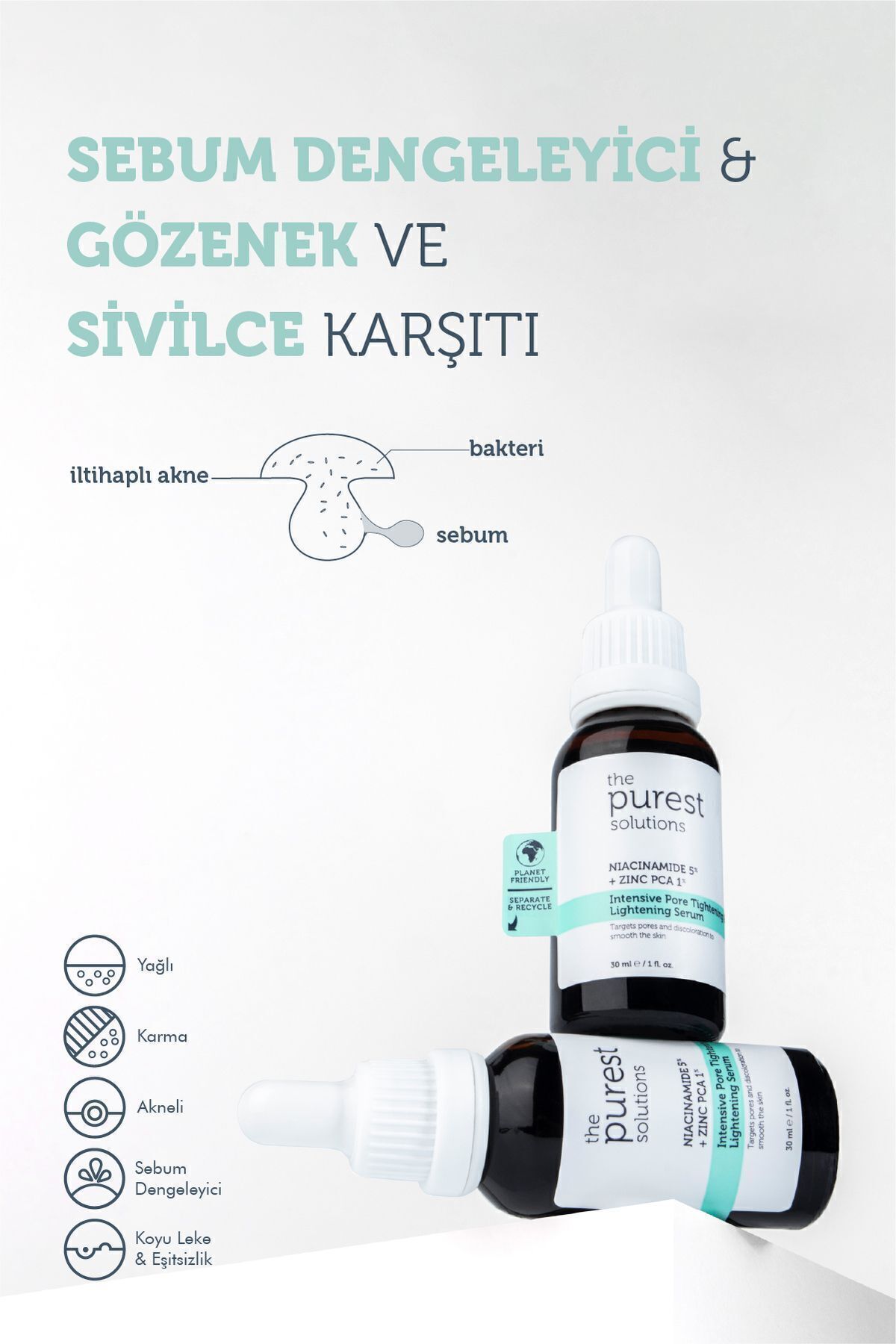 The Purest Solutions Arbutin, Aha+bha, Niacinamide içerikli Cilt Bakım Seti - Görsel 3