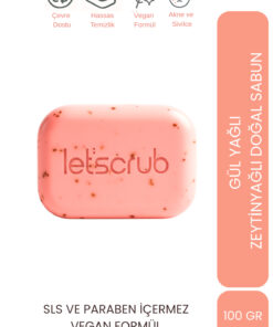 LET'SCRUB Zeytinyağlı Doğal Gül Özlü Sabunu Canlandırıcı Ve Onarıcı 100gr