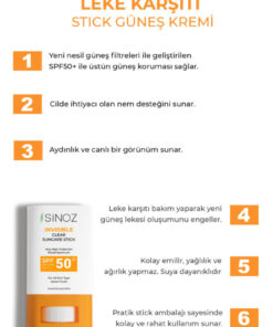 Alternative view of Sinoz SPF50+ Nemlendirici ve Yatıştırıcı Yüksek Korumalı Şeffaf Stick Güneş Kremi PA++++ 15 gr