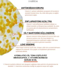 Alternative view of Harrem Aydınlatıcı Cilt Tonu Eşitleyici Mikrokapsül C Vitamin Bombası Serum 30 ml