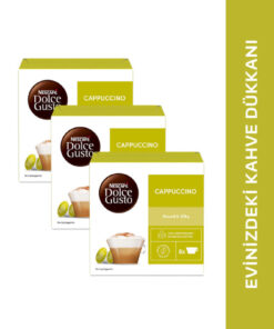 Nescafe Dolce Coffee Cappuccino 16 Kapsül x 3 Paket
