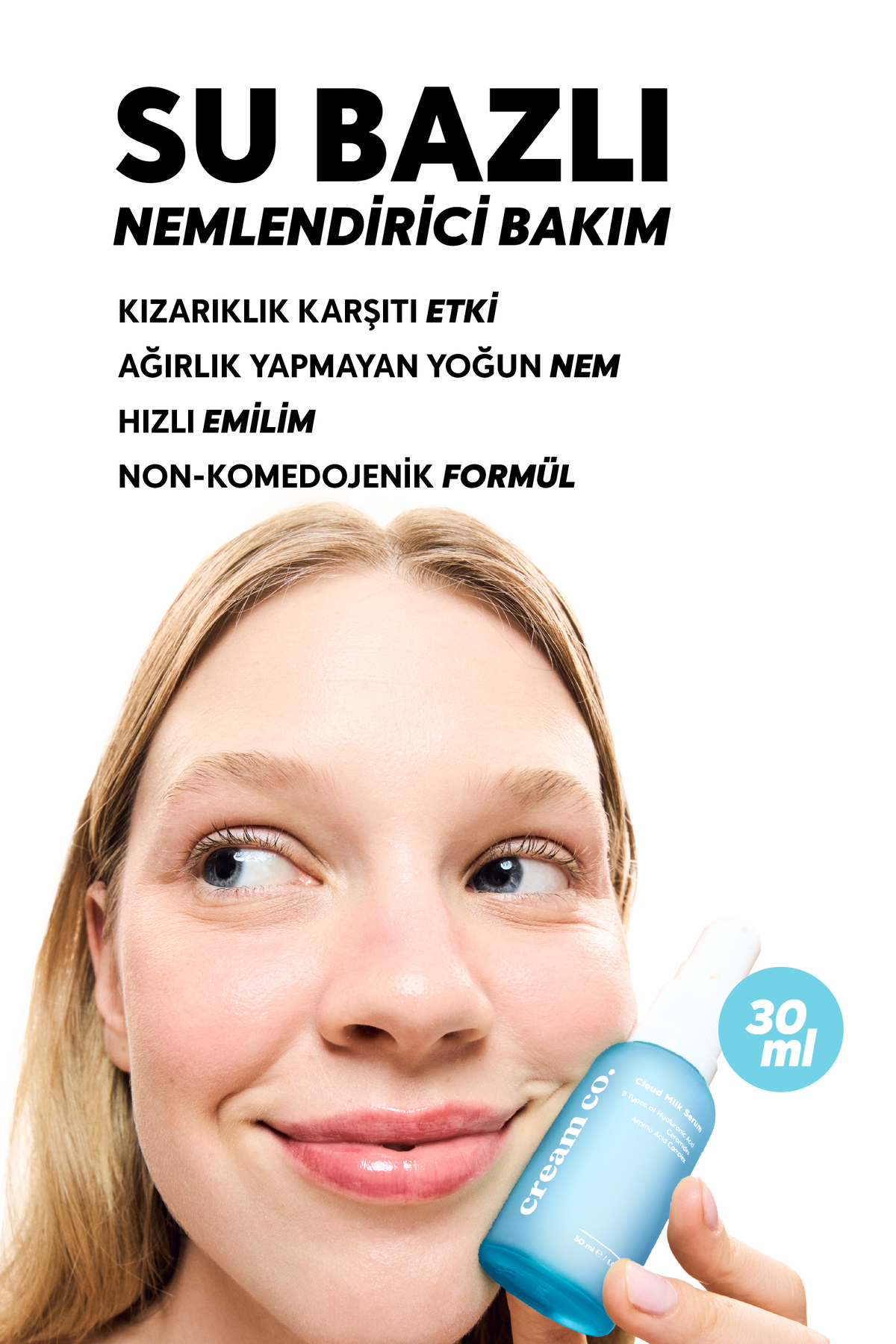 Cream Co. Bariyer Güçlendirici Su Bazlı Aydınlatıcı Nemlendirici Yüz Kremi Onarıcı Yatıştırıcı İkili - Görsel 2