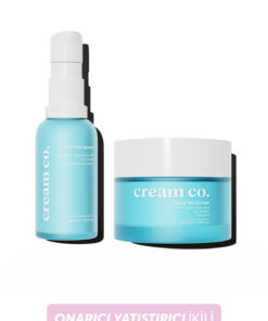 Cream Co. Bariyer Güçlendirici Su Bazlı Aydınlatıcı Nemlendirici Yüz Kremi Onarıcı Yatıştırıcı İkili