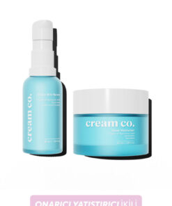 Cream Co. Bariyer Güçlendirici Su Bazlı Aydınlatıcı Nemlendirici Yüz Kremi Onarıcı Yatıştırıcı İkili