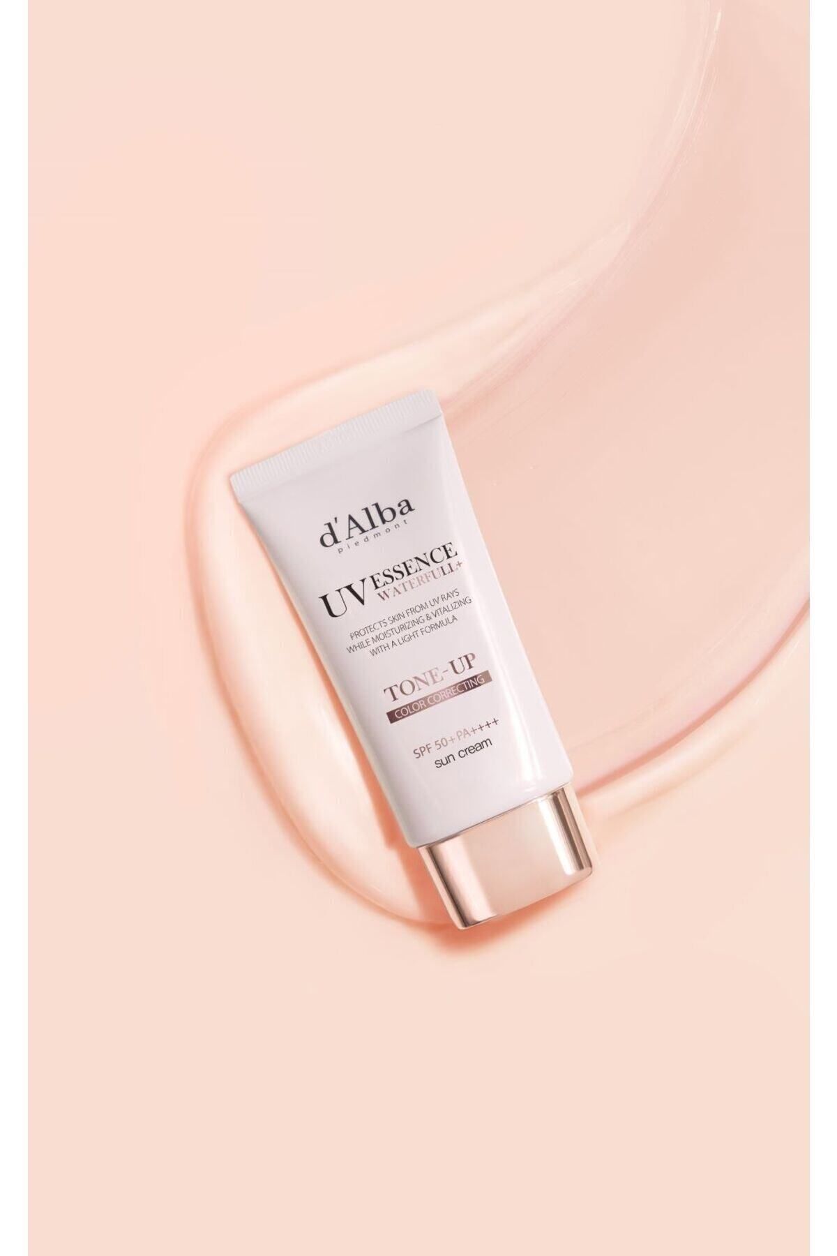 Dalba Waterfull Essence Tone Up Pink Sun Cream Spf50 Pa Aydınlatıcı Ve Ton Eşitleyici Güneş Kremi - Görsel 3