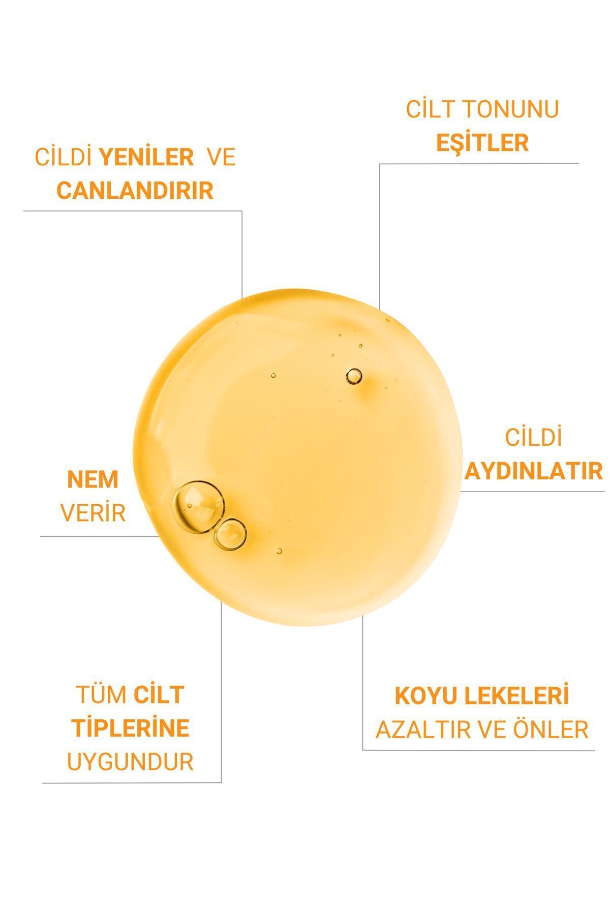 The Vivia Leke Karşıtı Aydınlatıcı C Vitamini Serum Glutatyon, Askorbik Asit, %5 Ferulik Asit 30 ml - Görsel 2