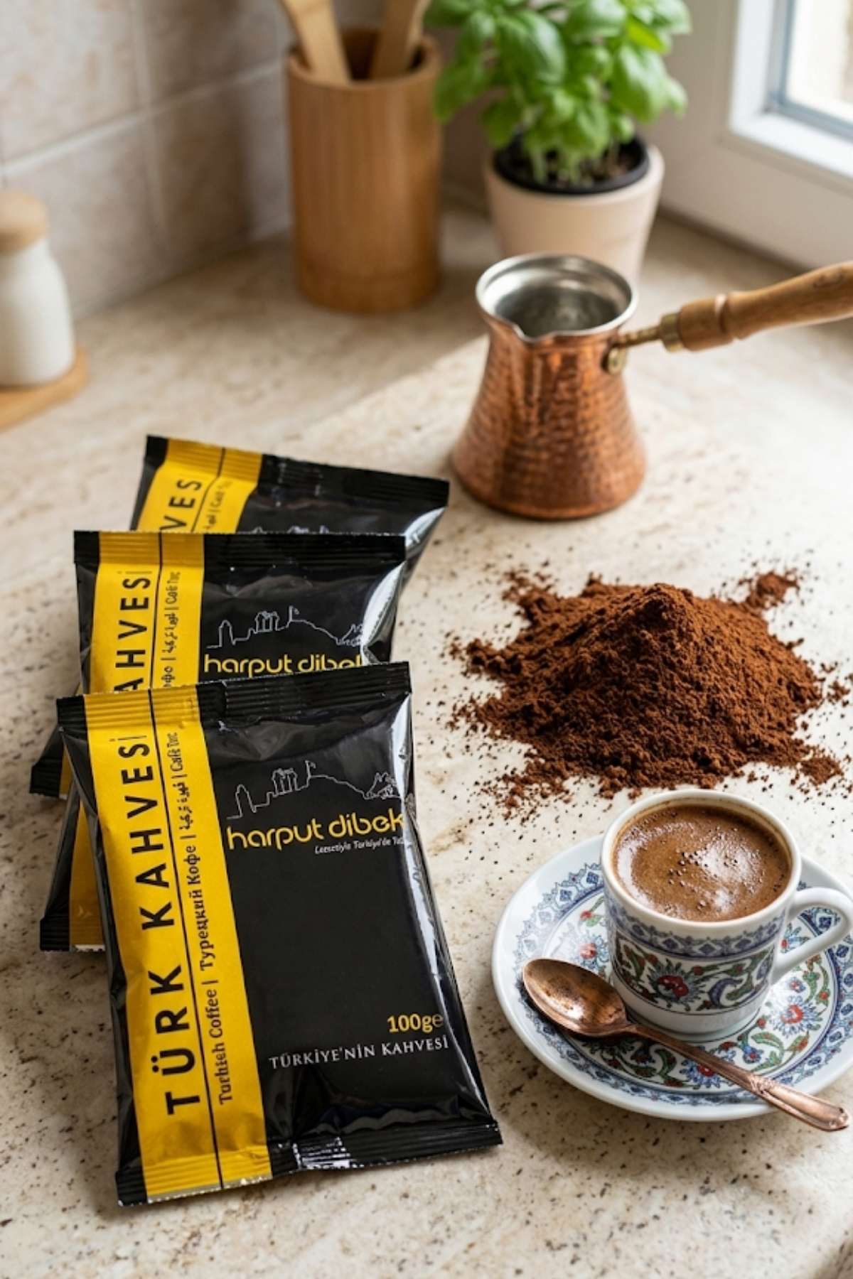 HARPUT DİBEK Alâ Türk Kahvesi 3'lü Paket (3x100g) Ekonomik Paket - Görsel 2