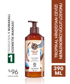 Yves Rocher Vücut Losyonu - Nemlendirici ve Besleyici Tropikal Hindistan Cevizi-Vegan-390ml