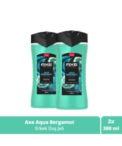 Axe Premium Collection Duş Jeli Aqua Bergamot 3 In 1 Vücut Saç Yüz 300 ml X2