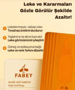Alternative view of esfabey Kojic Asit Sabunu, Zerdeçal Ve Kojik Asit Etkisi Ile Leke Karşıtı Şeffaf Kojik Asit Sabunu 2 ADET