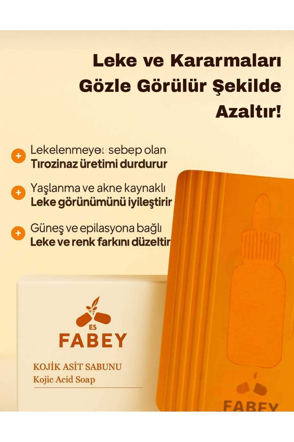 esfabey Kojic Asit Sabunu, Zerdeçal Ve Kojik Asit Etkisi Ile Leke Karşıtı Şeffaf Kojik Asit Sabunu 2 ADET - Görsel 2