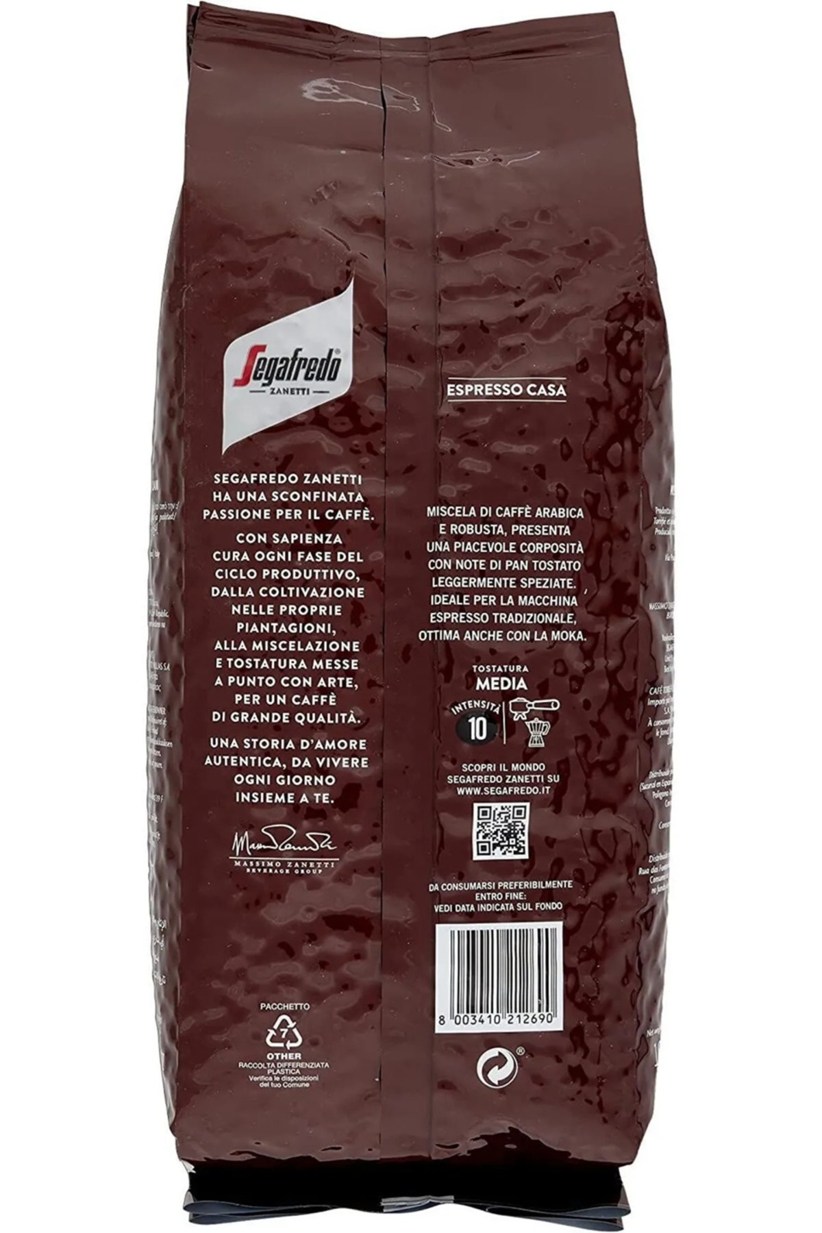 Segafredo Espresso Casa 500 gr + Zanetti Intermezzo 500 gr Çekirdek Kahve - Görsel 3