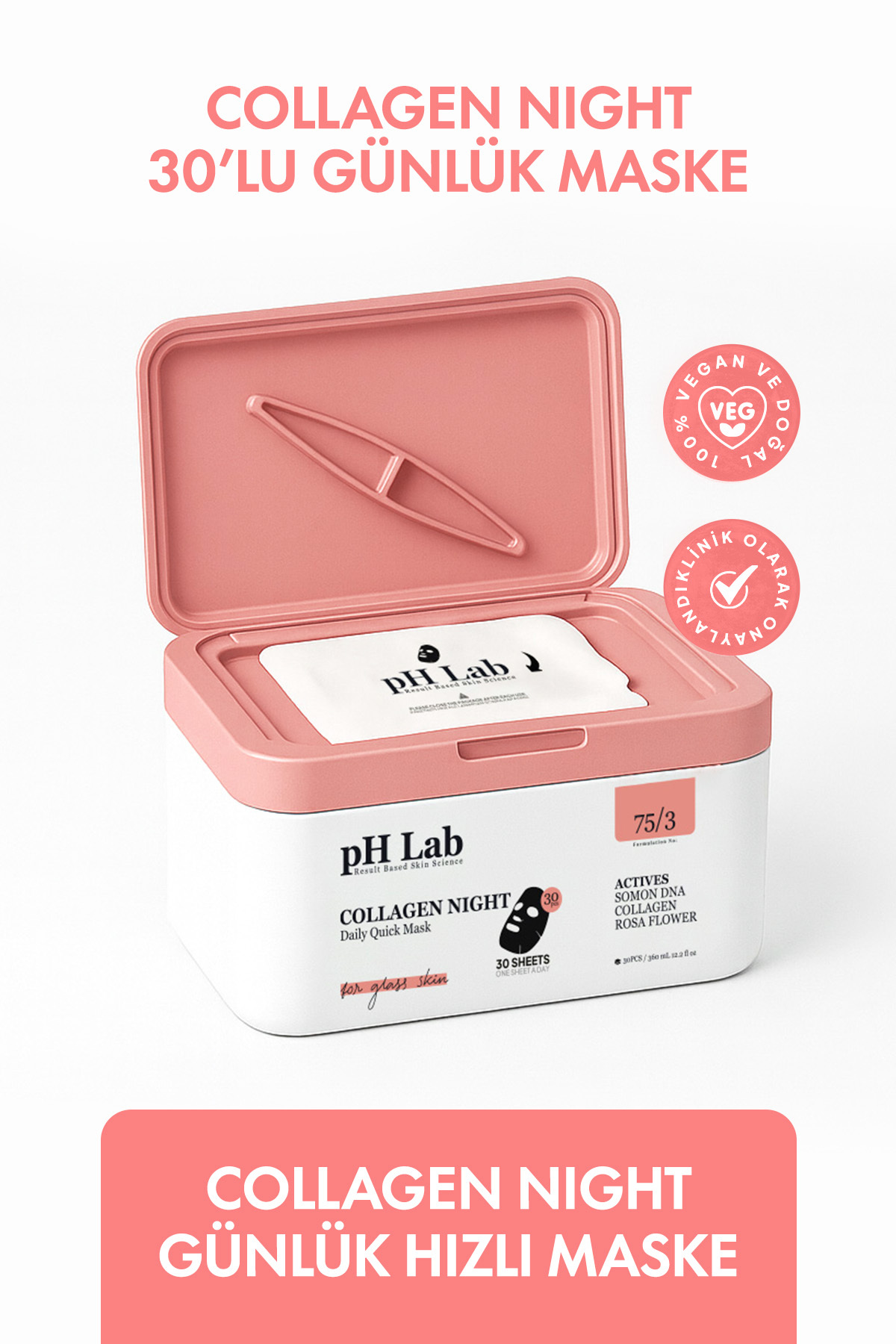Ph Lab Phlab Collagen Night Daily Quick Günlük 30'lu Maske