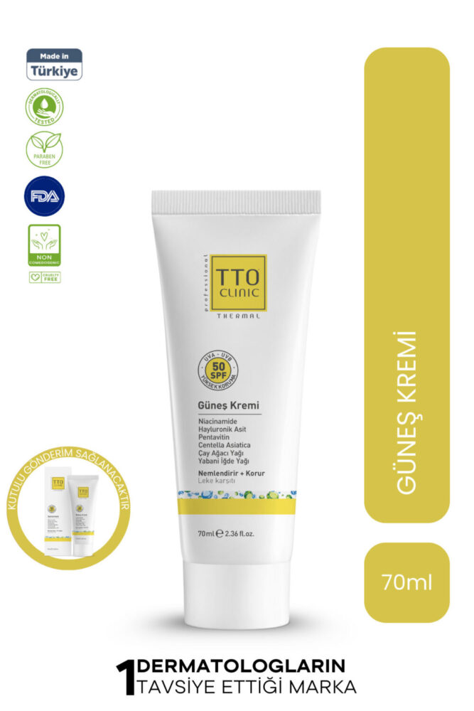 TTO Clinic Leke Karşıtı Güneş Koruyucu Krem SPF50 70ml