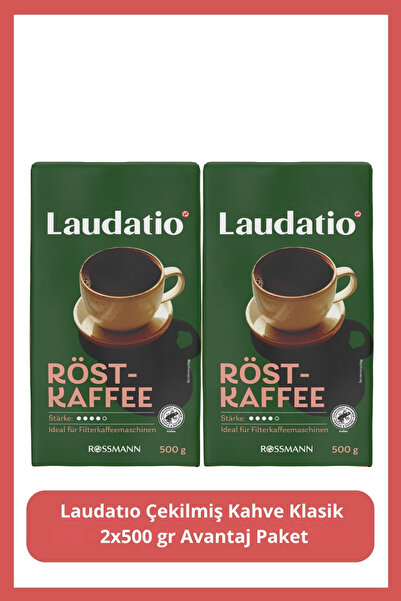 Laudatio Çekilmiş Kahve Klasik 500 Gr 2 Adet 2*500 Gr - Görsel 2