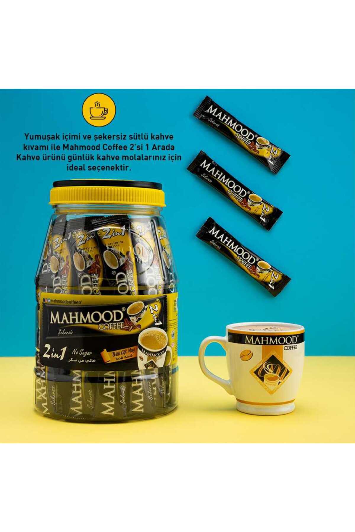 Mahmood Coffee 2'si 1 Arada Kahve 42 Adet Kavanoz - Kupa Bardak Hediye - Görsel 3