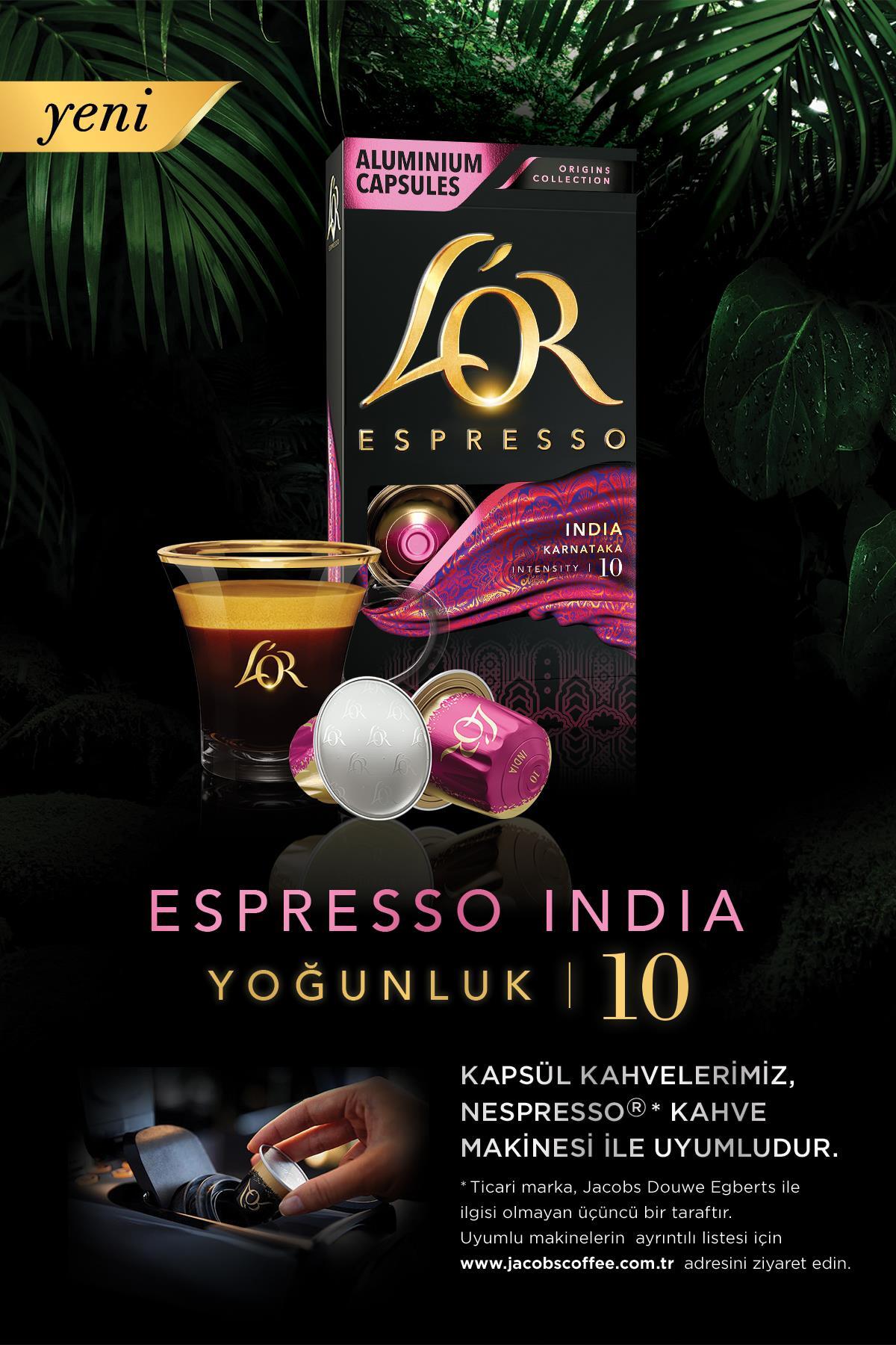 L'OR Espresso Origin India Nespresso Uyumlu Alüminyum Kapsül Kahve 10'lu - Görsel 2