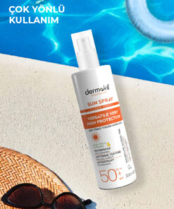 Dermokil Sun Spray Çok Yönlü Yüksek Koruyucu Güneş Spreyi 50+ SPF 200 ml - Görsel 3