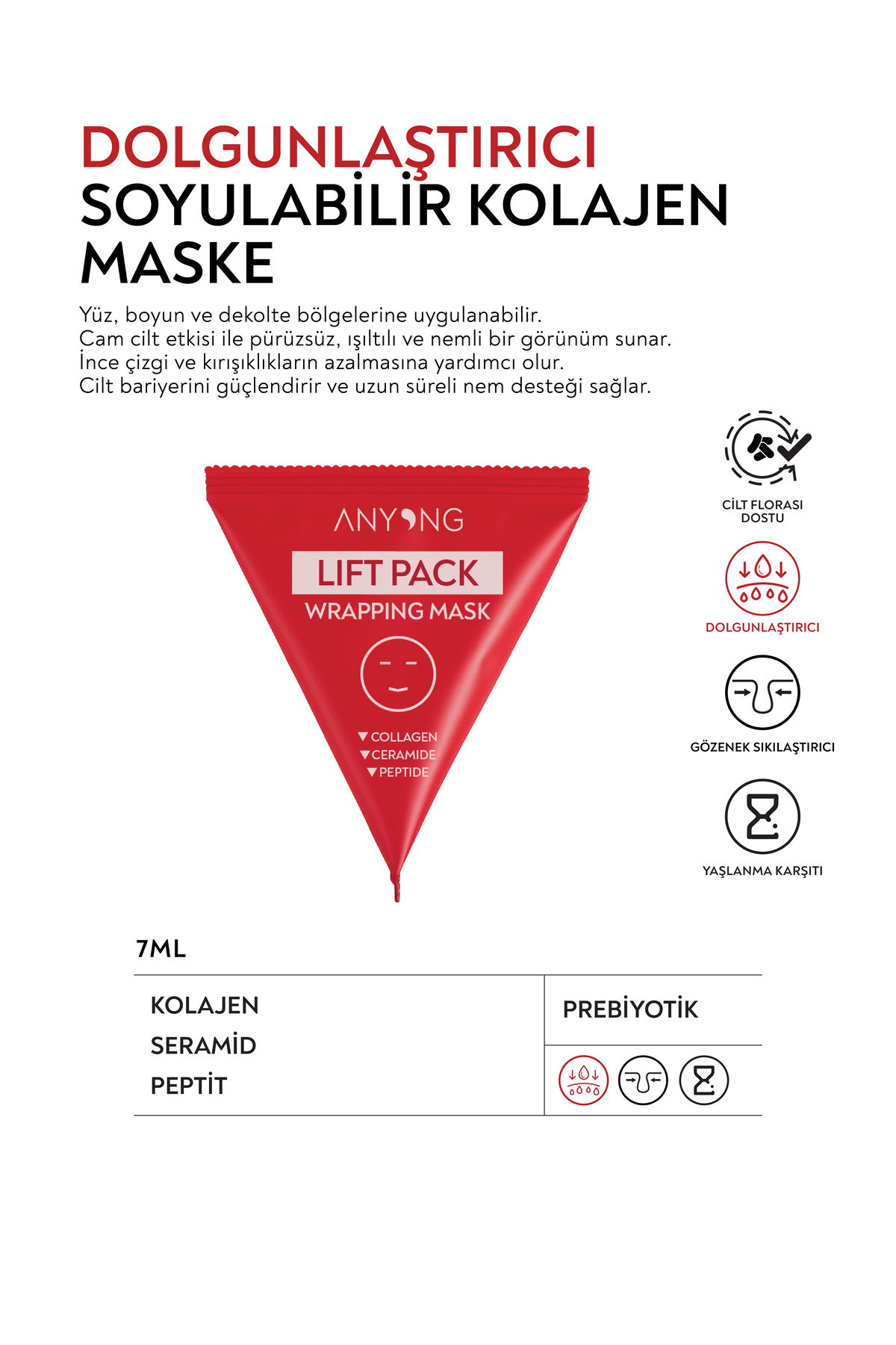 Anyong Dolgunlaştırıcı Soyulabilir Kolajen Maske - Görsel 2