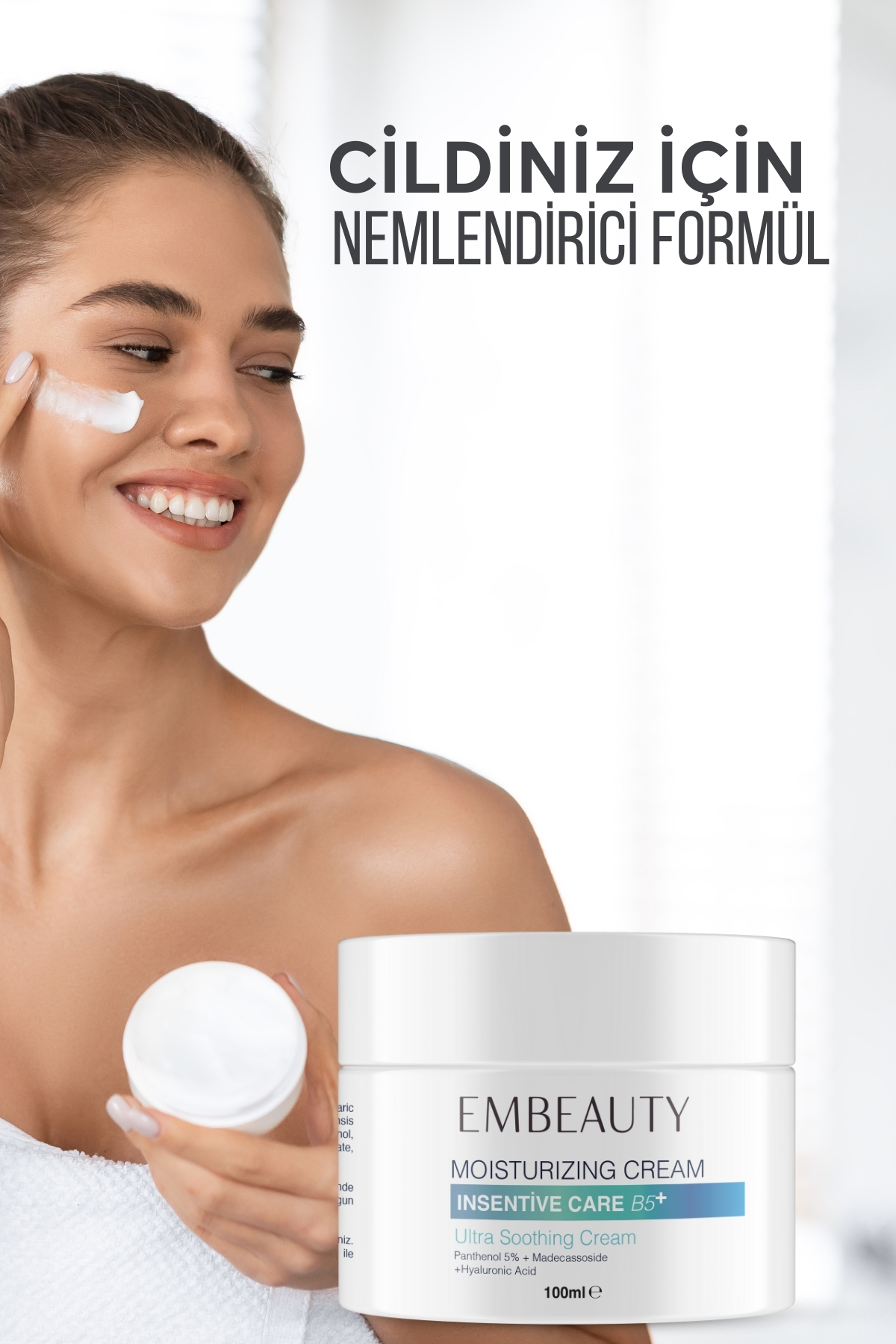 Embeauty Cilt Yenileyici -Bariyer Güçlendirici ve Hyalüronik Asit-Panthenol içerikli Yoğun Nemlendirici Krem - Görsel 3