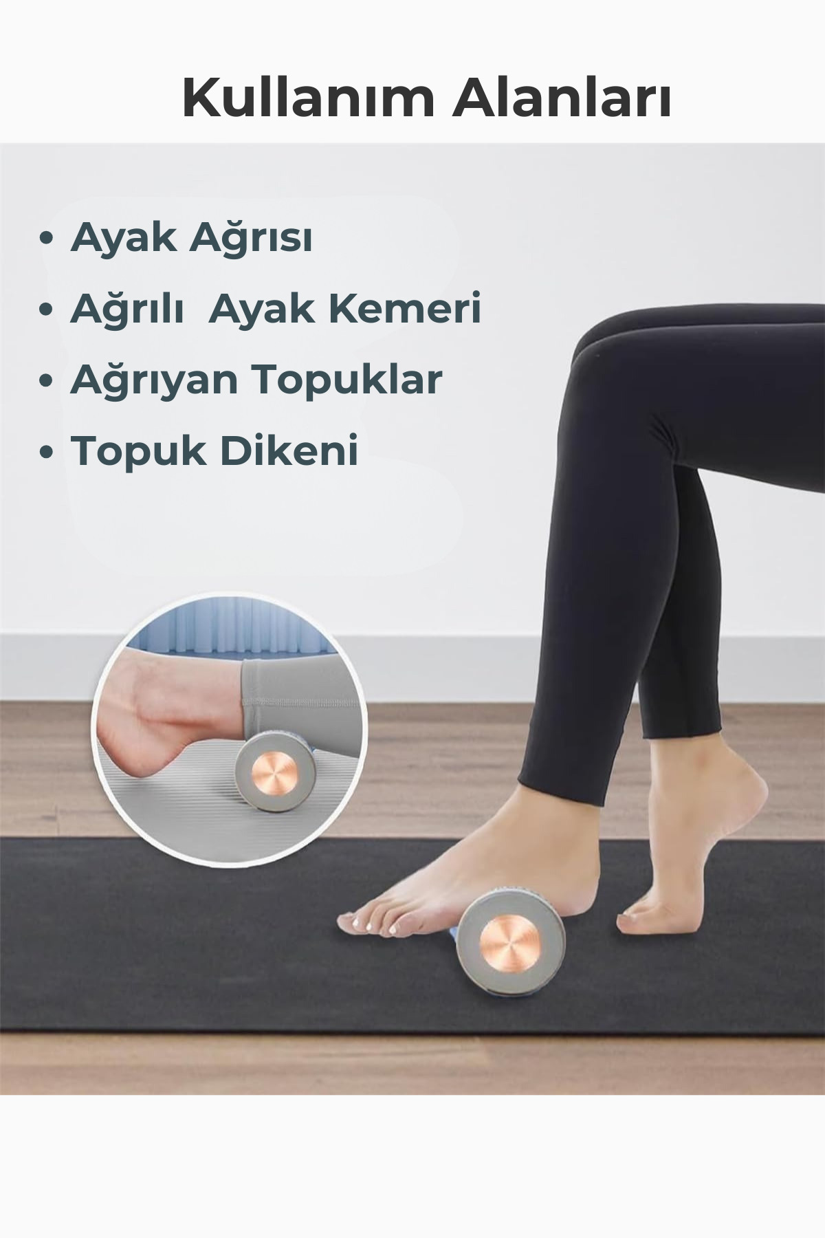 Nordhaus Ayak Masaj Silindiri Topuk Diken İçin Masaj Rulosu Yüksek Performanslı Silindir - Görsel 3
